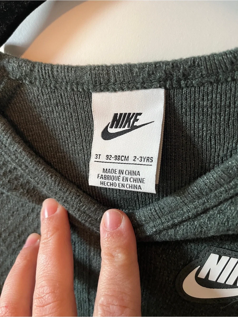 Nike Boy's Green Crewneck Sweater